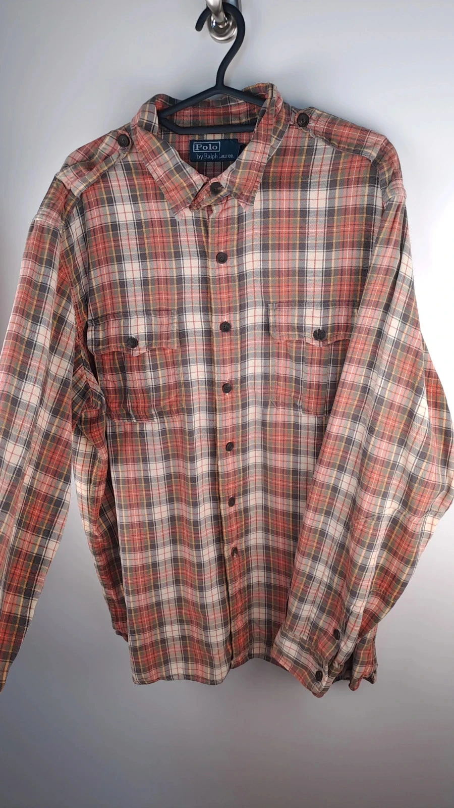 Camisa de cuadros de manga larga / Polo Ralph Lauren / Talla XL / Hombre / Vintage – photo 3